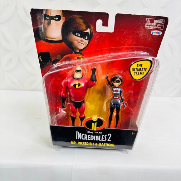 Disney Incredibles 2 Elastigirl & Mr. Incredible 4 Scale Action Figure 2pk - Picture 8 of 8